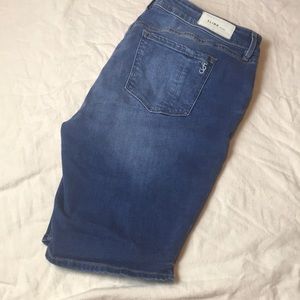 Slink jean shorts